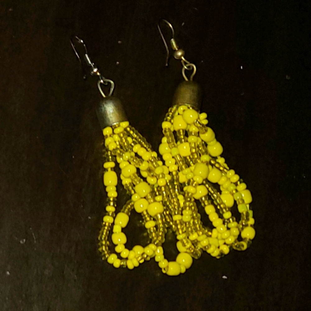 Yellow earings